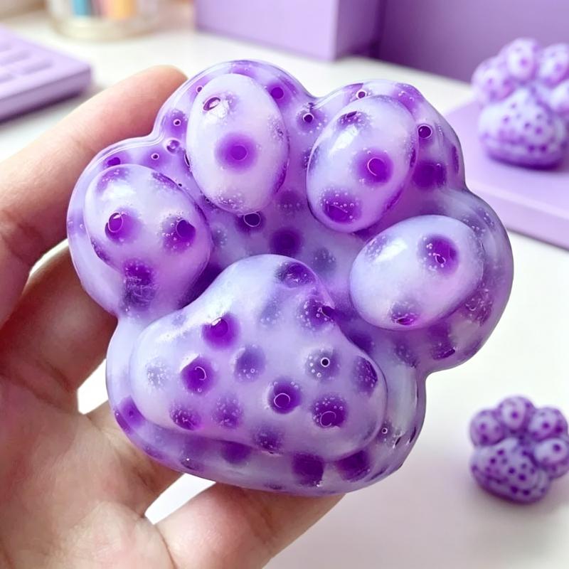Soft Squishy Cat Paws Poping Pimple Squeeze Toy Cute Squeeze Blackheads Fidgets Toys for Adults Decompression Venting Gift