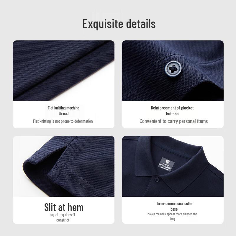 JD Collection Men's Performance Polo Shirt