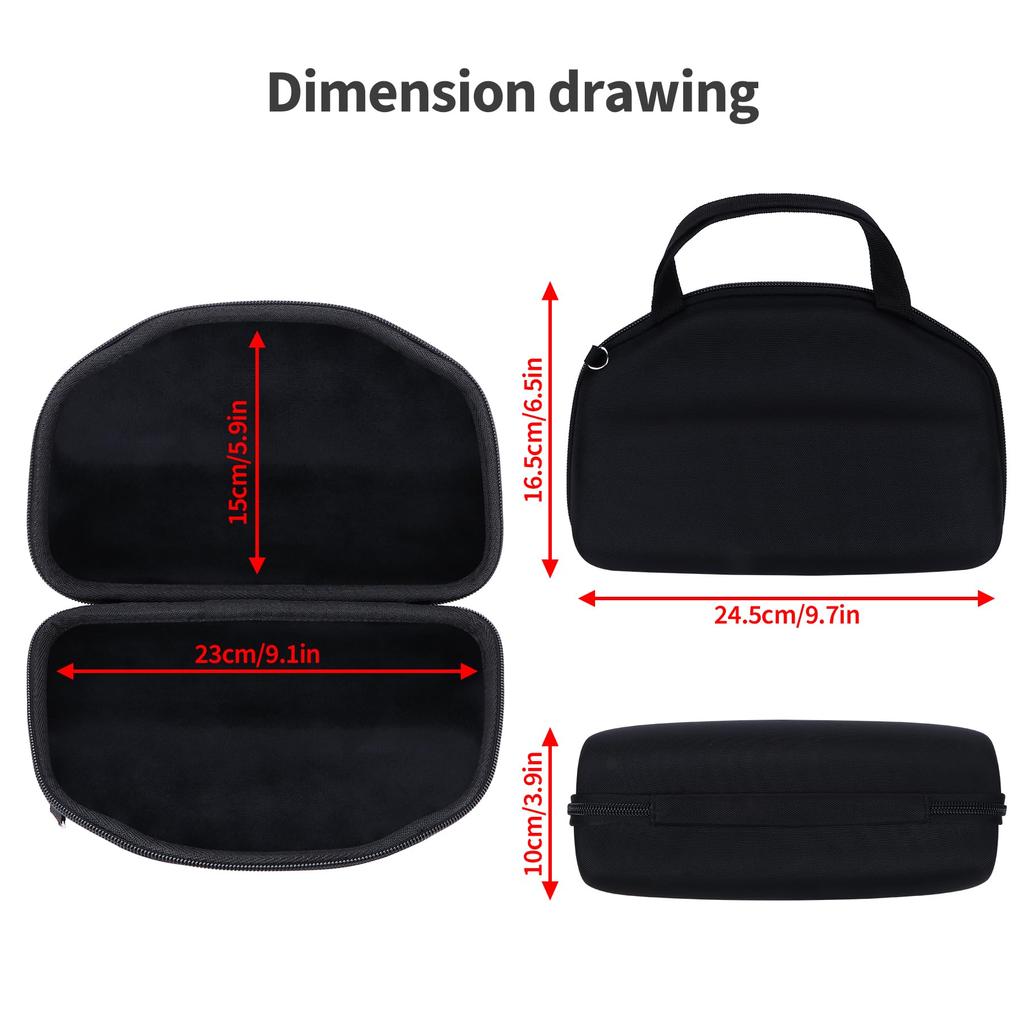 Peyyargo Storage Case Compatible with JBL CHARGE 6 Dustproof and Waterproof Portable Bluetooth Speaker (Black)