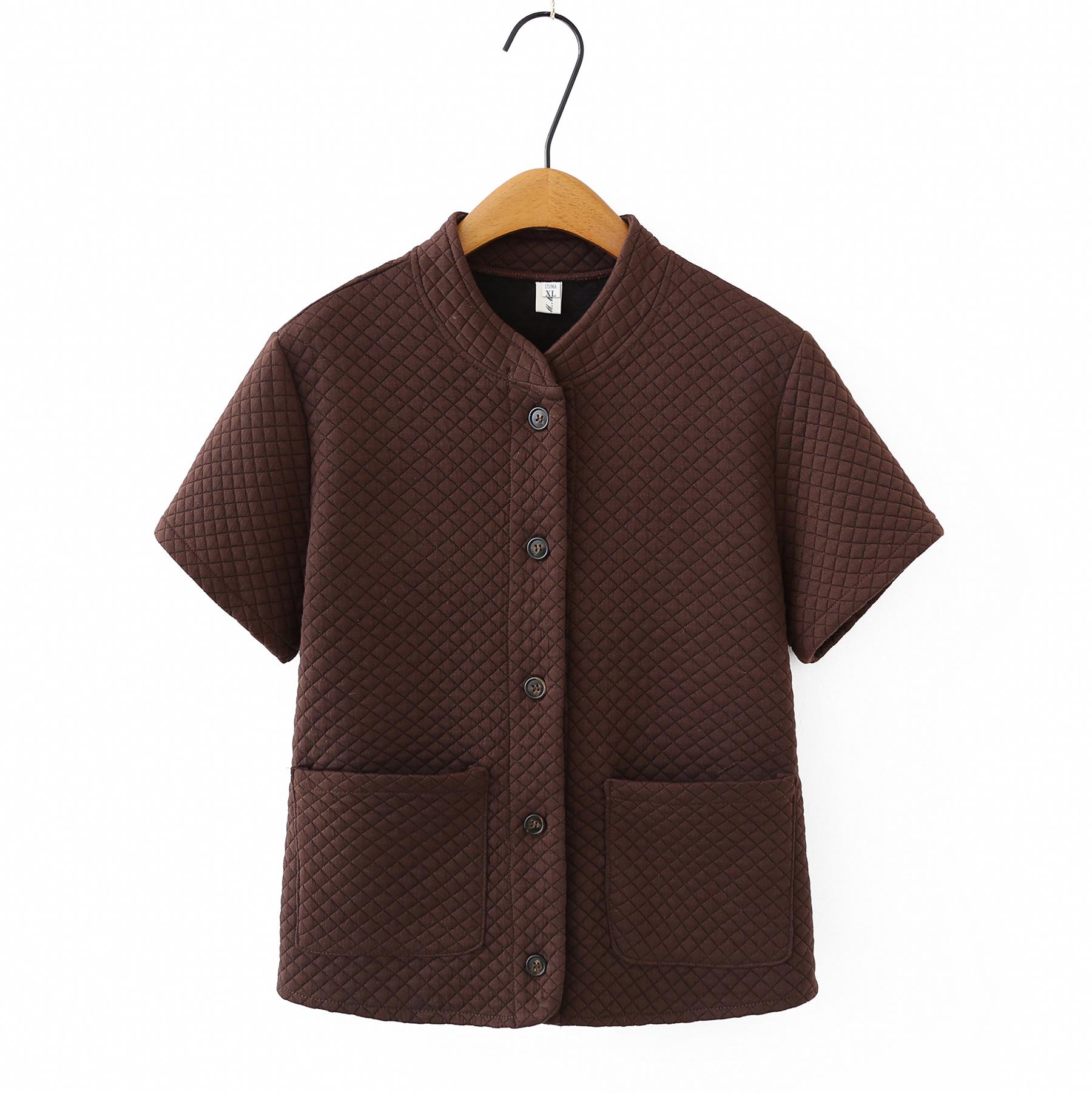 2026 Spring/Summer Women s Plus Size Short Sleeve Cardigan Vest - Retro Jacket & Slimming Top 2XL