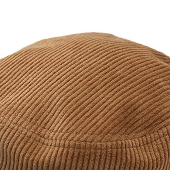 ICHIYON Corduroy Bucket and Mountaineering [14+ PLUS] Men's Hat, Fall/Winter Casual, Streetwear, Fishing, Camping, (ihat0481-be)