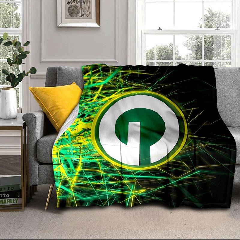Green Bay Packers Logo Portable Blanket/Soft Blanket Bedding Blanket Suitable for Travel Camping Living Rooms Offices Sofas Fan Gifts