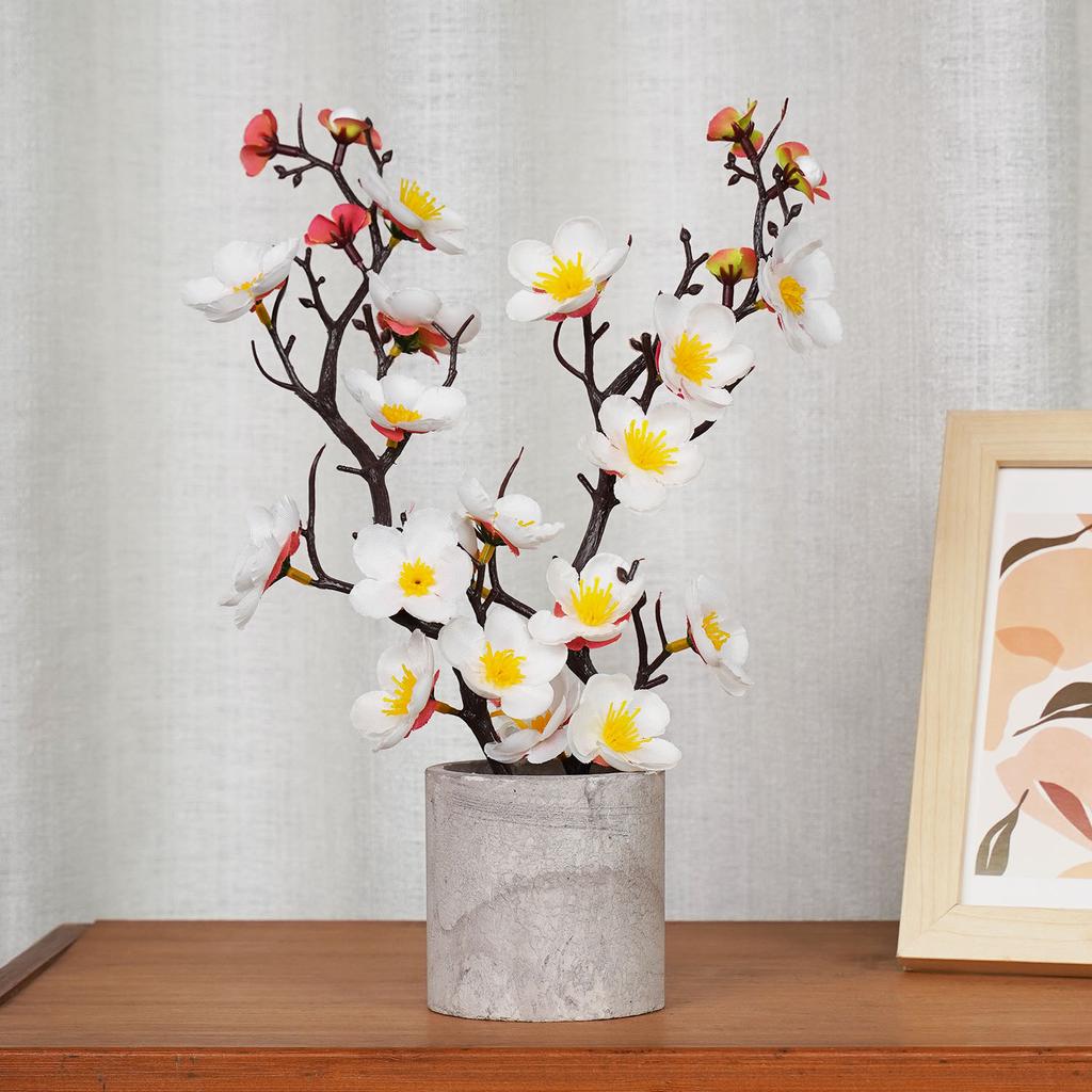 30CM Plum Blossom Branches Artificial Flowers Wedding Home Table Fake Flower Arrangement Decoration