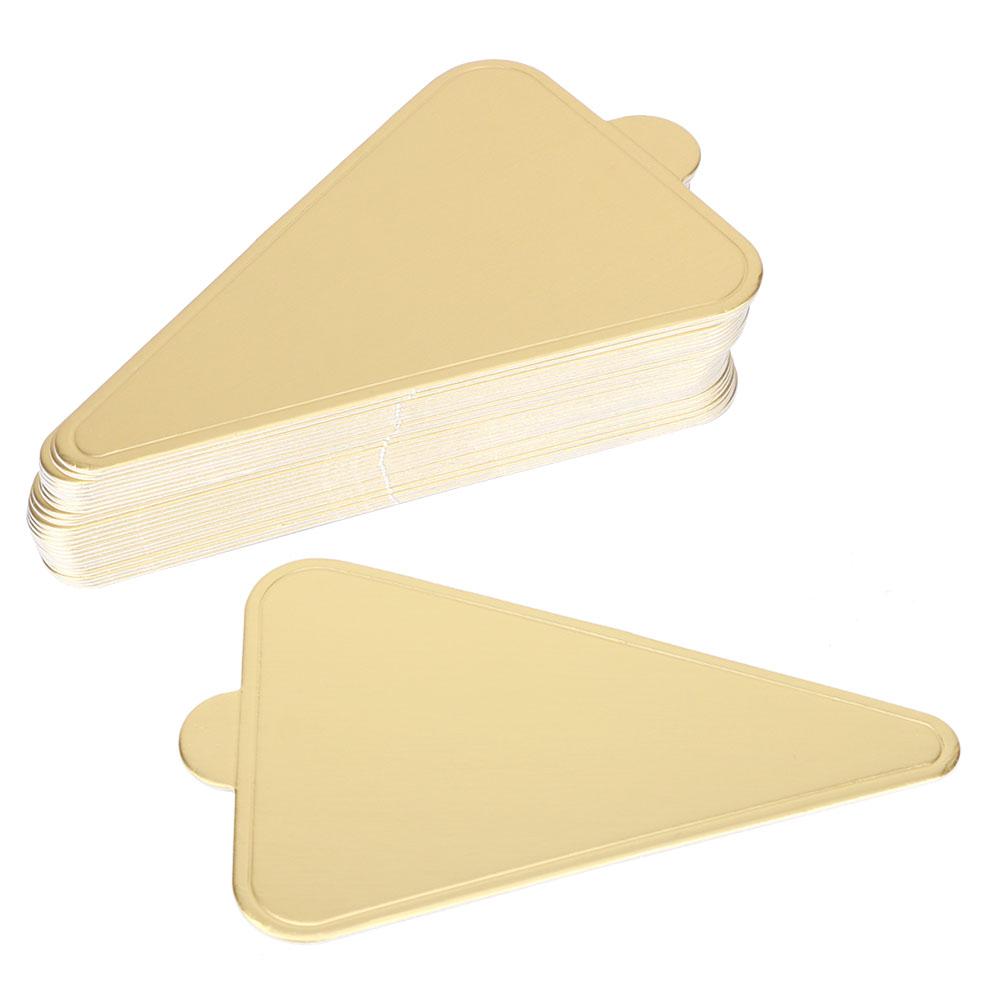 300pcs Triangular Mousse Cake Boards Cupcake Base Dessert Display Tray Cardboard Decoration Tools
