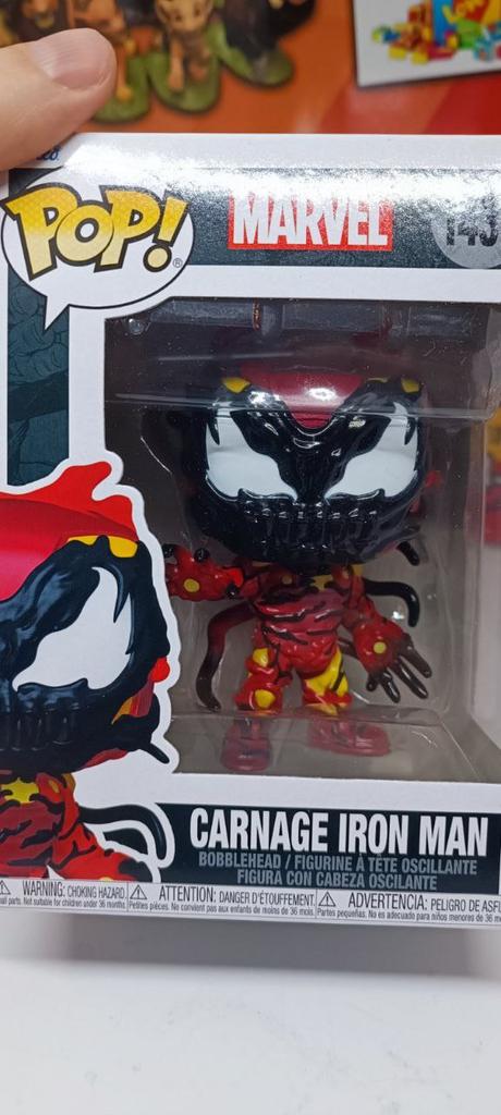Funko Pop Figure Marvel Carnage Iron Man Funko Pop Marvel Carnage Iron Man 10 Cm #1437