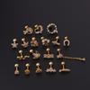 Fashion Earring Stainless Steel Stud Puncture Lady Twist Ball Stud Minimalist  Accessories