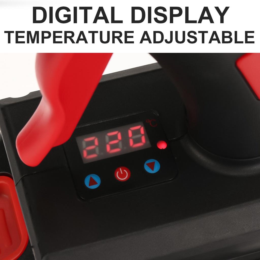 21V 1000W Welding Hot Air Guns Plastic Temperature Adjustable Anti-scald Nozzle for Lithium Battery Cordless Electric Hot Melt Glue Guns