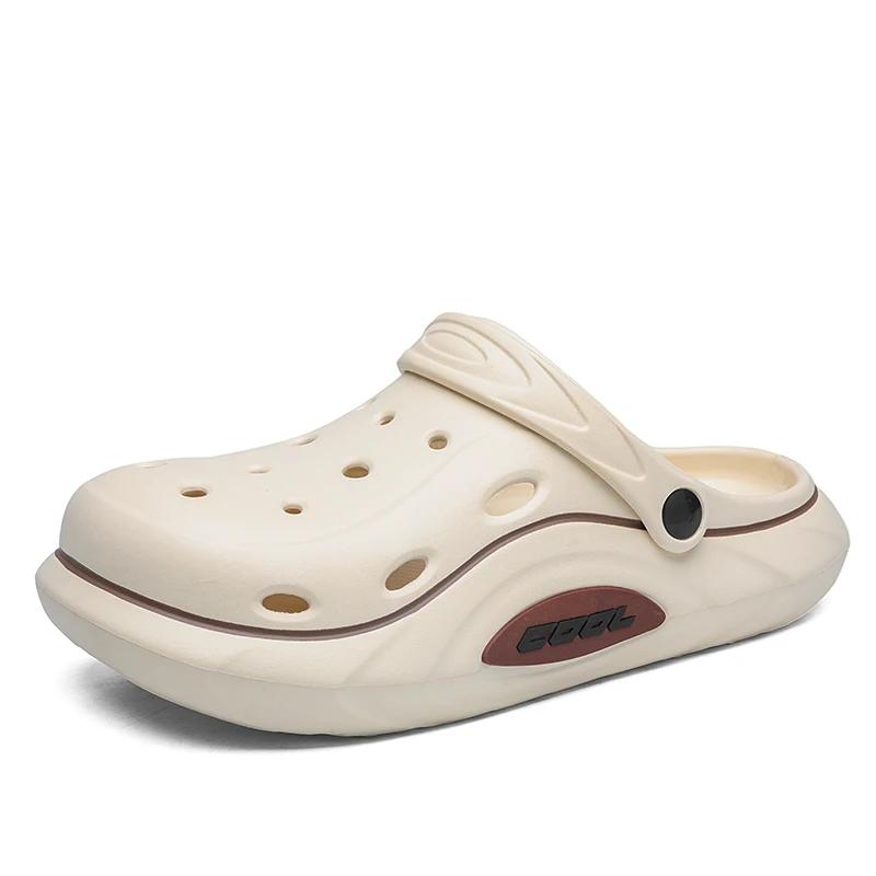 Men Clogs Sandals Neutral Summer Outdoor Slippers Beach Aqua Shoes Men Slip On Flip Flops Garden Sandals Casual Slides