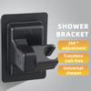 1/2 stk Dusjbrakett 360 Graders Fleksibel Justering Enkel Installasjon Dusjhodeholder