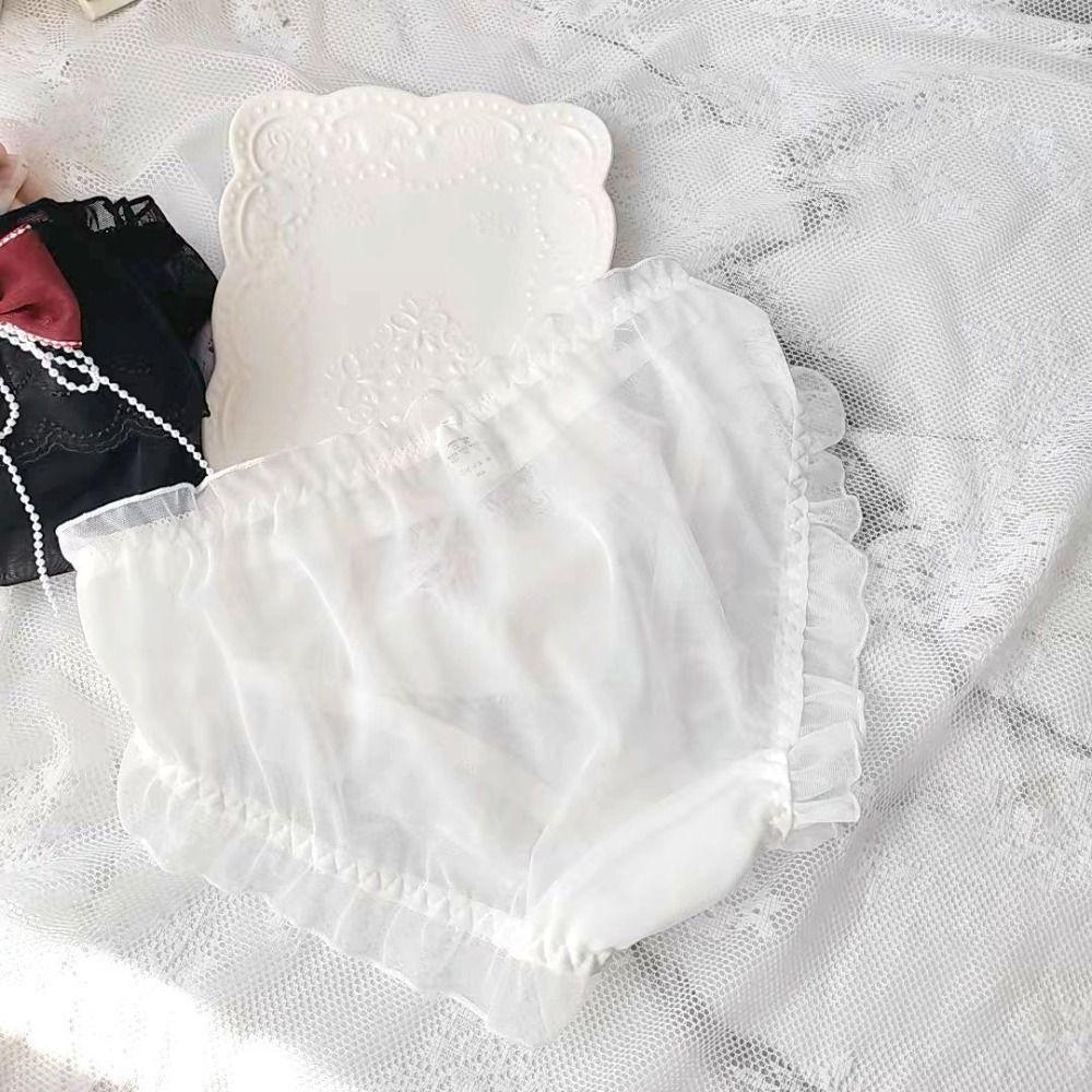 Bowknots Sexy Underwear Princess Ruffle Briefs Cute Lingerie