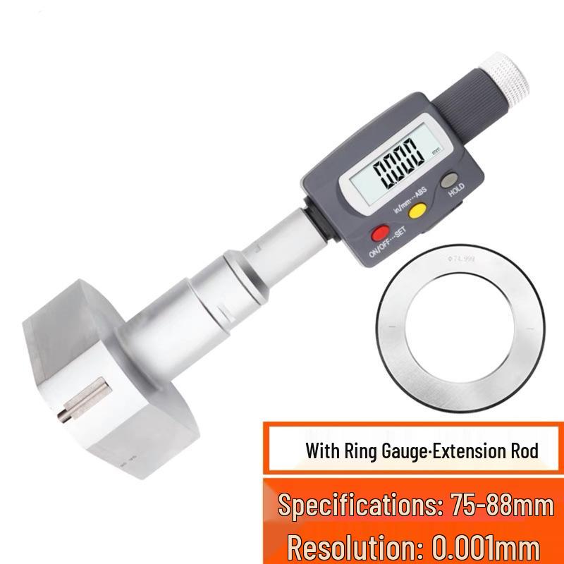 High Precision Three-Point Inside Micrometer, 0.001mm Accuracy for Inner Holes