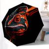 1pc Lizard Reptile Automatic Open 8-Rib Windproof Umbrella, Travel & Commuting, Suitable for All Seasons