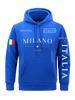 Flag Of Italy Men Hoodie Milan City Hoodies 3d Print Hoody For Man Casual Spring Autumn Clothing Top
