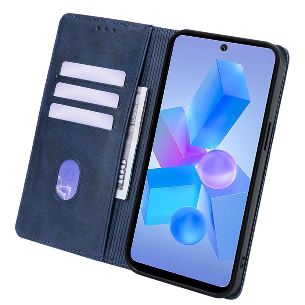 Business Leather Flip Phone Case for Infinix Hot 40 12 Pro 40i 30i 20i 20S Hot 30 20 12 11S 9 Play NFC Magnetic Case Card Slots