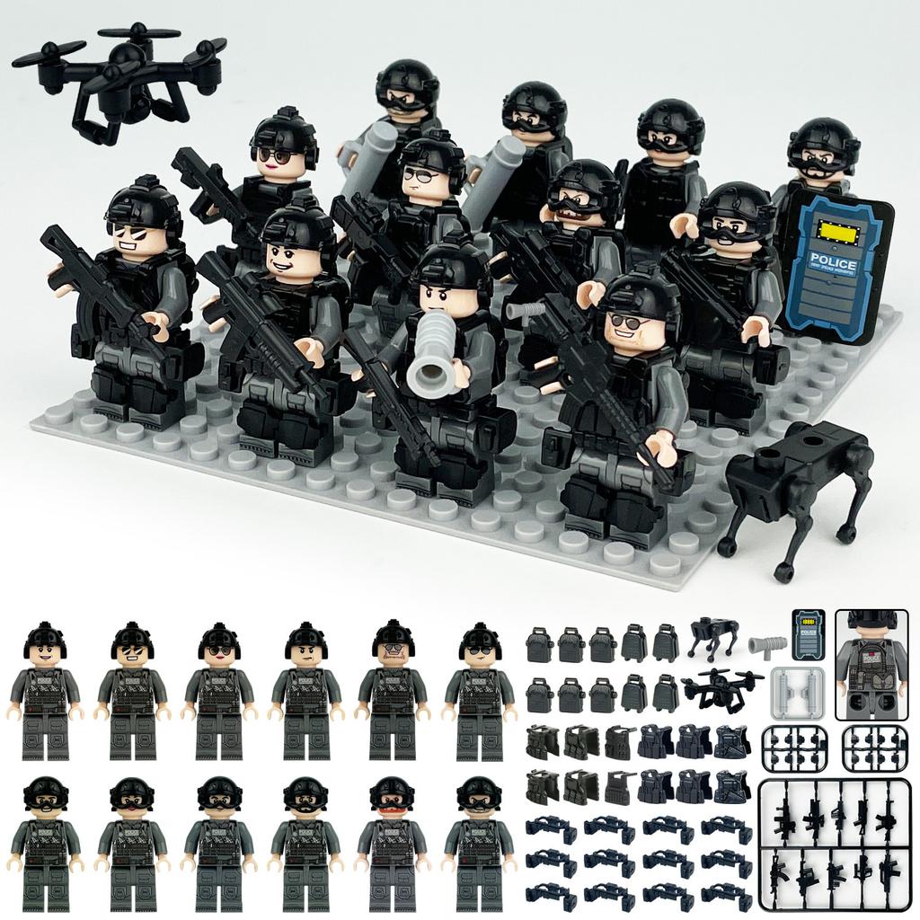 M8205 Air Force Marine Pilot Military Miniature Children Assemble Small Particle Building Block Toy