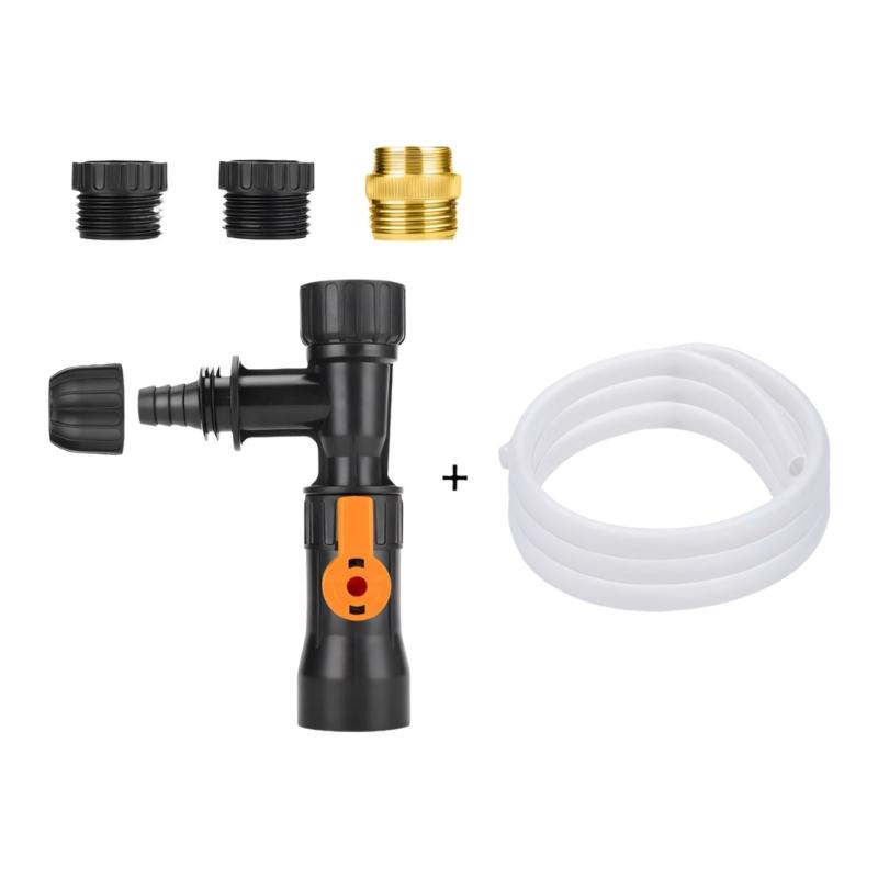 Handheld Water Change Cleaner for Home Fish Use, Faucet Link Tool with Connector Parts for Routine Debris Removal