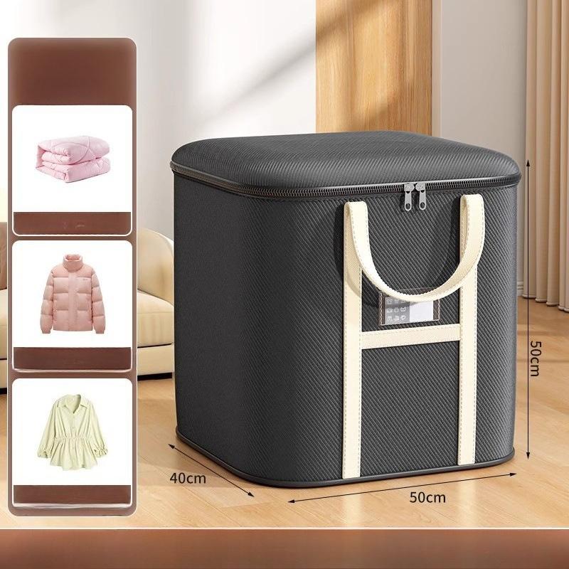 Faltbare Umzugs- und Aufbewahrungstaschen mit großem Fassungsvermögen und stabilen Griffen - Schwerlast-Stoff-Organizer für Kleidung, saisonale Bettwäsche, Garderobe, Studentenwohnheim, Umzug