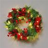 50CM Christmas Wreath & 2.7M Garland Set - Festive Door & Wall Decor