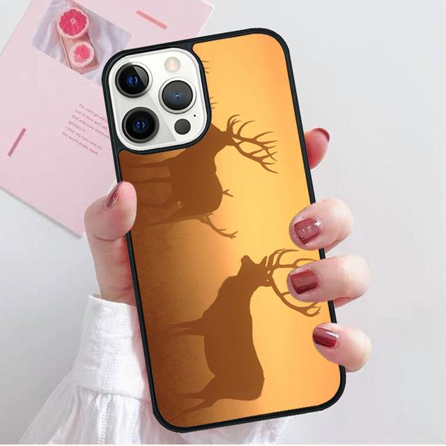 hunting Deer Sunset Coque Shell For iPhone 17 Air 15 16 14 13 12 Pro Max 11 Pro Max Plus Phone Case Cover