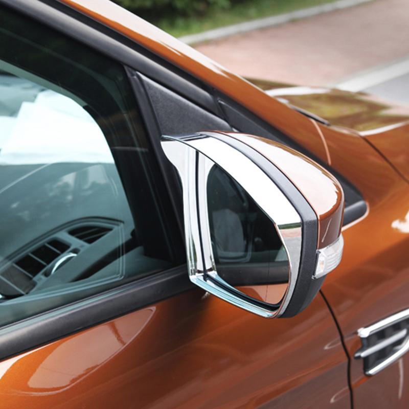 ABS Chrome For Ford C-MAX Car Rearview Mirror Block Rain Eyebrow Sticker Cover Trim-Car Exterior Styling Accessories 2016