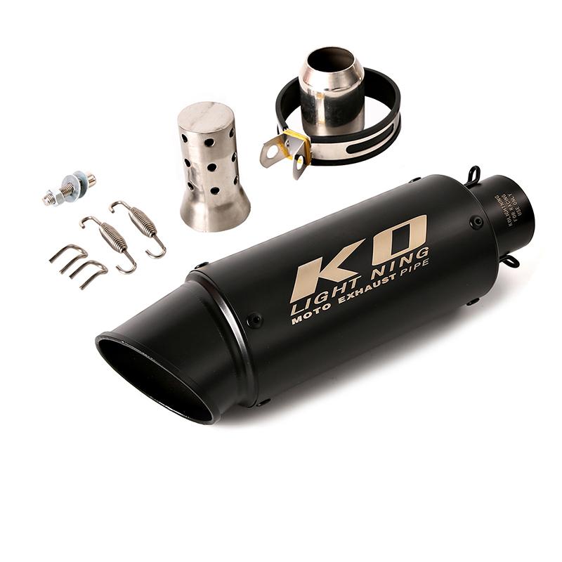 Black Universal KO 51mm 61mm Motorcycle