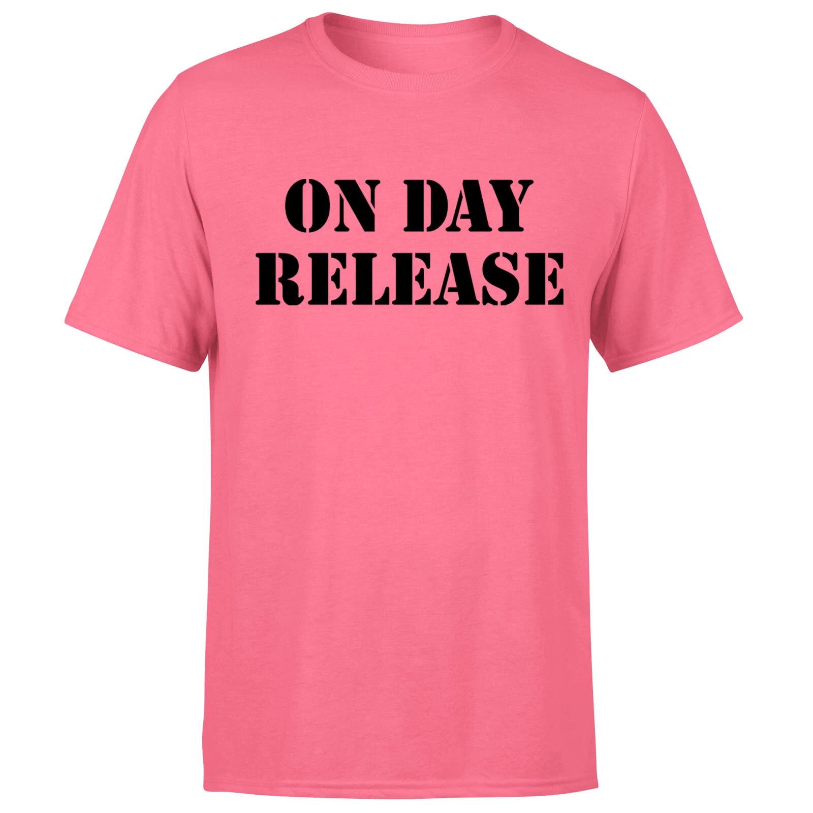 

On Day Release Mens T shirt Funny Novelty Jock Slogan Retro Tee Top M