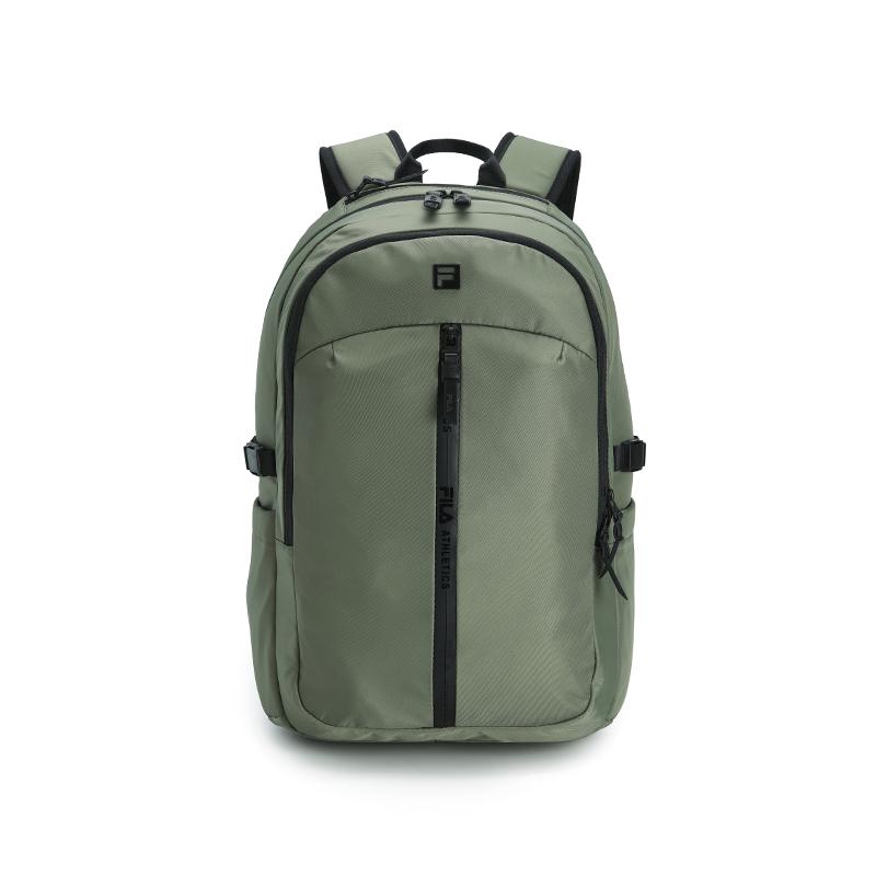 FILA Fitness 25L Simple Versatile Multi-Pocket Design Durable Fabric Backpack Men Backpack Military-Green A63M543101FKK Military Green