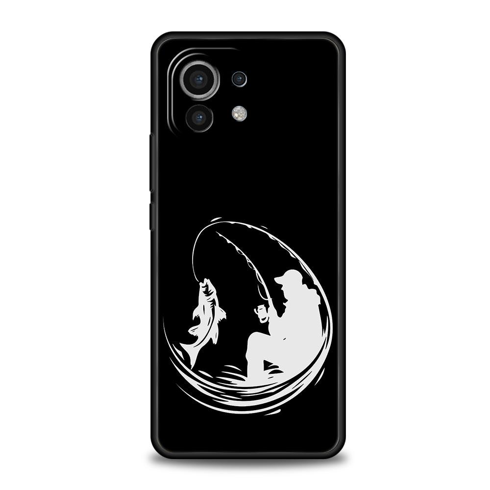 

Phone Case For Xiaomi Mi 15 14 13 12 11 Lite 14T 13T 12T 11T Pro Poco X7 X6 X5 X3 Pro F6 F5 F4 Cover Fishing Heartbeat For Mi 11 Lite
