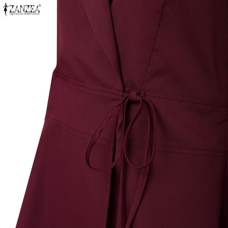 ZANZEA Women Casual V-Neck Summer Sleeveless Vest Tops