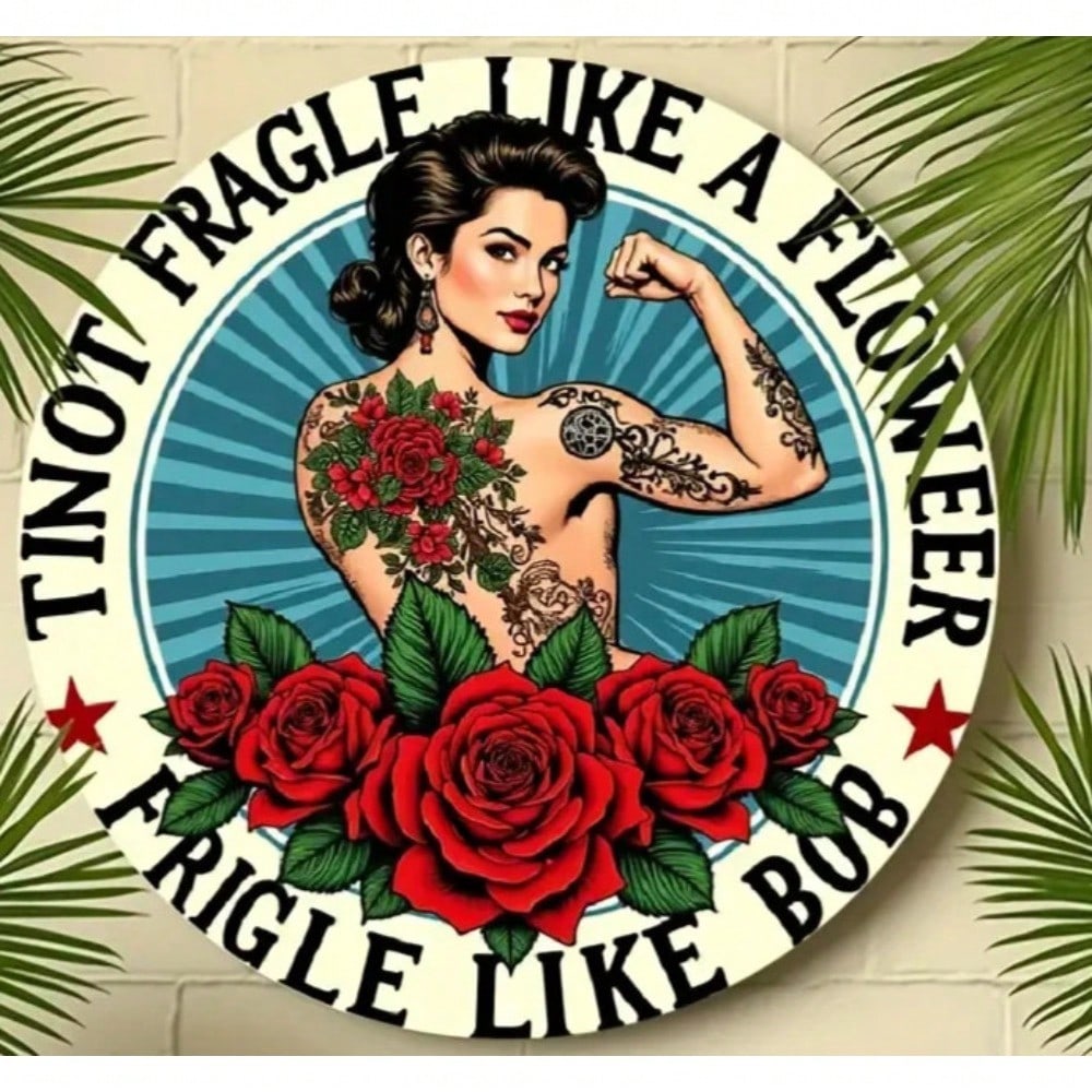 

Vintage Style Sexy Girl Metal Tin Sign Home Bar Garage Decor 20x20