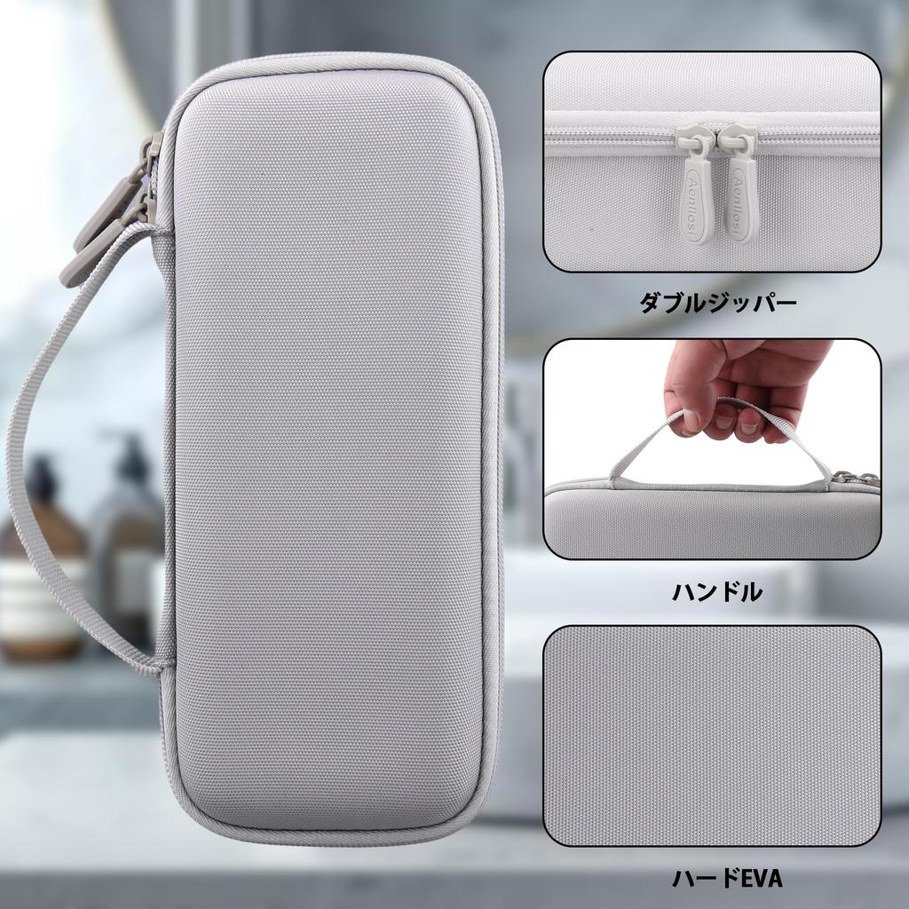 (Case Only) Panasonic ER-GK82-K, ER-GK60-W, and ER-GK81-S Body Trimmers and Shavers Storage Case, Off-White - Aenllosi