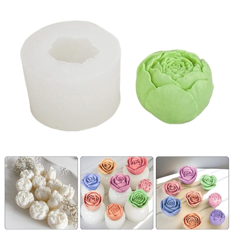 Silikonové formy na výrobky Opakovaně použitelné odlitky Epoxidové formy 3D výroba svíček Jemné silikonové DIY 3D ruční výrobky Roztomilé formy