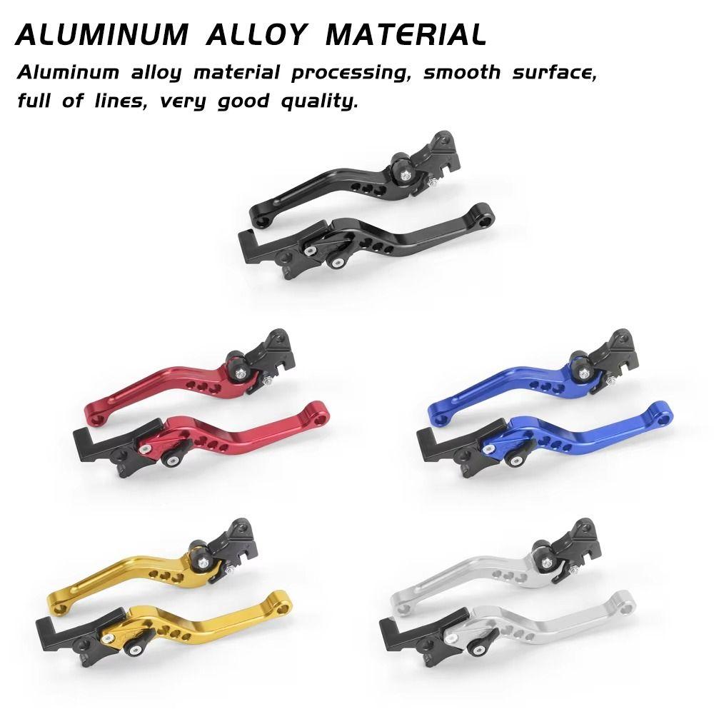 1Pair Aluminum Motorcycle Brake Handle 6-position Adjustable Motorcycle Handlebar Levers Bike Parts