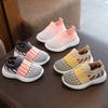 Neue lässige Kinderschuhe Kinder Sneaker Junge Gestrickte Sneaker mit Streifen für Mädchen Slip-On Sportsocken 2-8 Jahre Tennisschuhe Frühling
