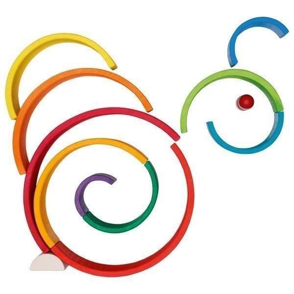 Jeu d'apprentissage - no name - mon petit arc en ciel rugueux 7 pièces - blanc - arc-en-ciel - intérieur