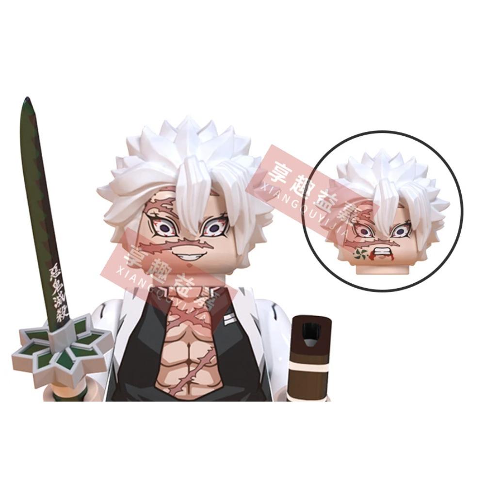WM Blocks 6116 6137 6138 Demon Slayer Tanjirou Nezuko Inosuke Zenitsu Giyuu Rengoku Uzui Tengen Anime Bricks Building Blocks