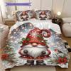 1PC Christmas theme pattern Bedding Quilt Set Quilt Cover Pillowcase Home Decoration Birthday Gift (1 * duvet cover + 2 * pillowcase, without core)