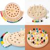 Wooden Childrens Color Memory Game For Early Education And Focus Development