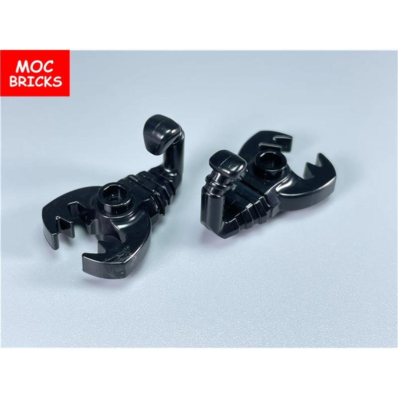 10pcs/lot MOC Bricks Black Scorpion 30169 28839 Adventurer Building Blocks Parts Educational Bulk Model Educational Kids Dolls