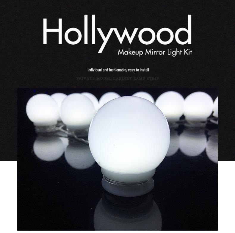 Three-Color Dimming Hollywood Vanity Makeup Light Bulb Set
