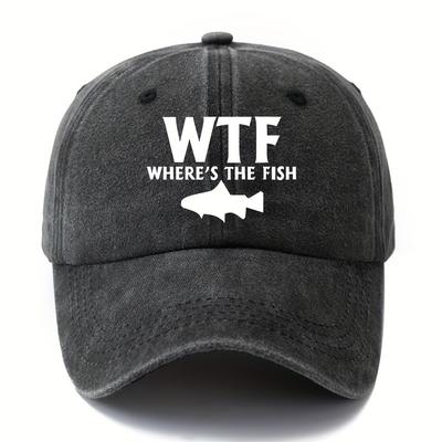 Printed Letters Fishing Duckbill Hat Retro Four Season Baseball Hat Camping Party Hip-hop Hat Dad Father Truck Driver Hat