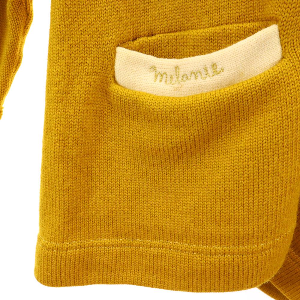 COLLEGIATE PENNAN 60s 70s Vintage Lettered Long Sleeve V Neck Knit Cardigan Men's Used