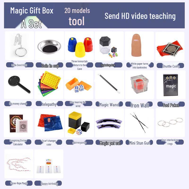 

Большой набор магии: Подарочная коробка с развивающей игрушкой для детских выступлений и фестивалей