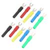 10PCS U Type Wire Connector Rear 4mm Socket 5 Color for Multimeter Electronic Application