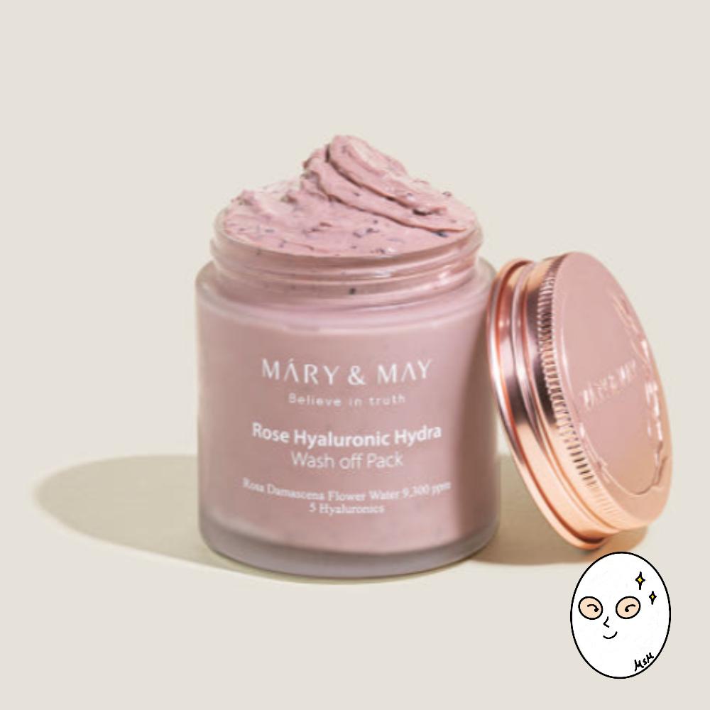 Mary & May Rose Hyaluronic Hydra Wash Off Pack 125ml (Option 2)