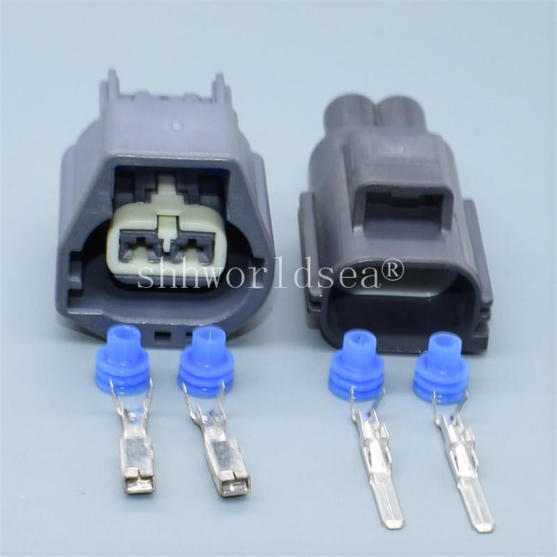 1Sets 2PIN 7282-5575-10 7183-5575-10 Automotive Electronic Brake Booster Pump Plug Female Male Waterproof Connector Cable Socket