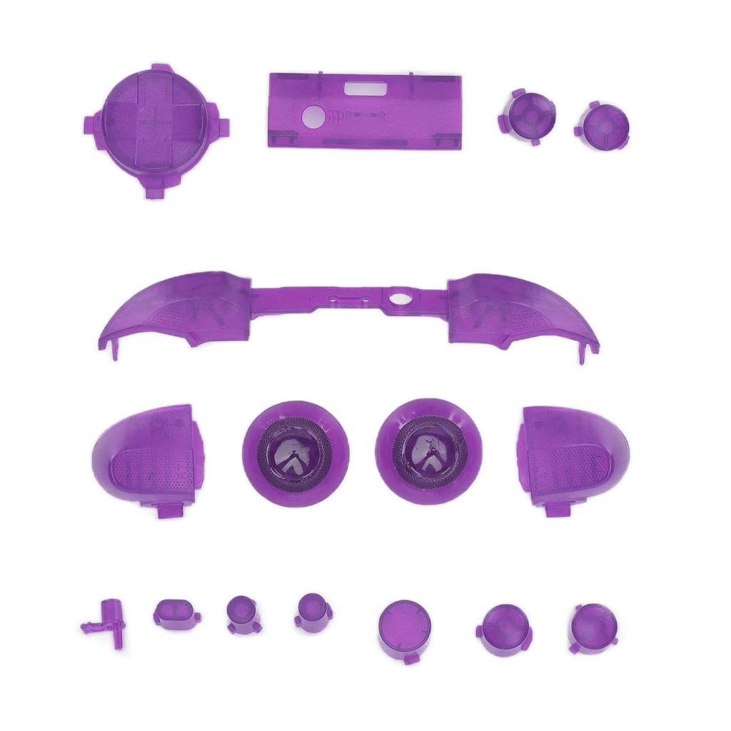 Komplette Tasten Mod Kits Trigger Komplettes Trigger Modul Set für XBOX Series X für XBOX Series S ControllerTransparent Lila