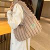 Fluffy Large-capacity Plush Shoulder Bag, New Commuting Simple Casual Handbag, Fluffy Vest Bag.