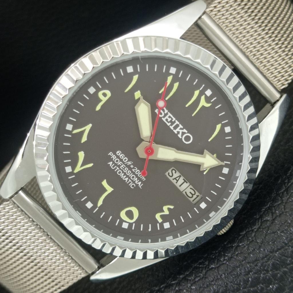 ВИНТАЖНЫЕ ОТРЕСТАВРИРОВАННЫЕ МУЖСКИЕ АВТОМАТИЧЕСКИЕ ЧАСЫ SEIKO 6309A ЯПОНИЯ КОРИЧНЕВЫЙ ЦИФЕРБЛАТ a442548-1