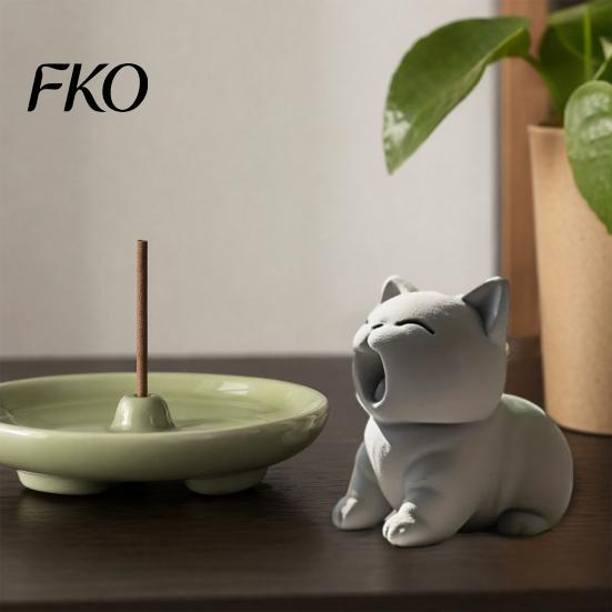 3D Printing Cat Figure Printed Figurine, Cute Screaming Ornament, Creative Desk Ornament Kitten Sculpture Desktop Decoration for Home Office Decor Pet